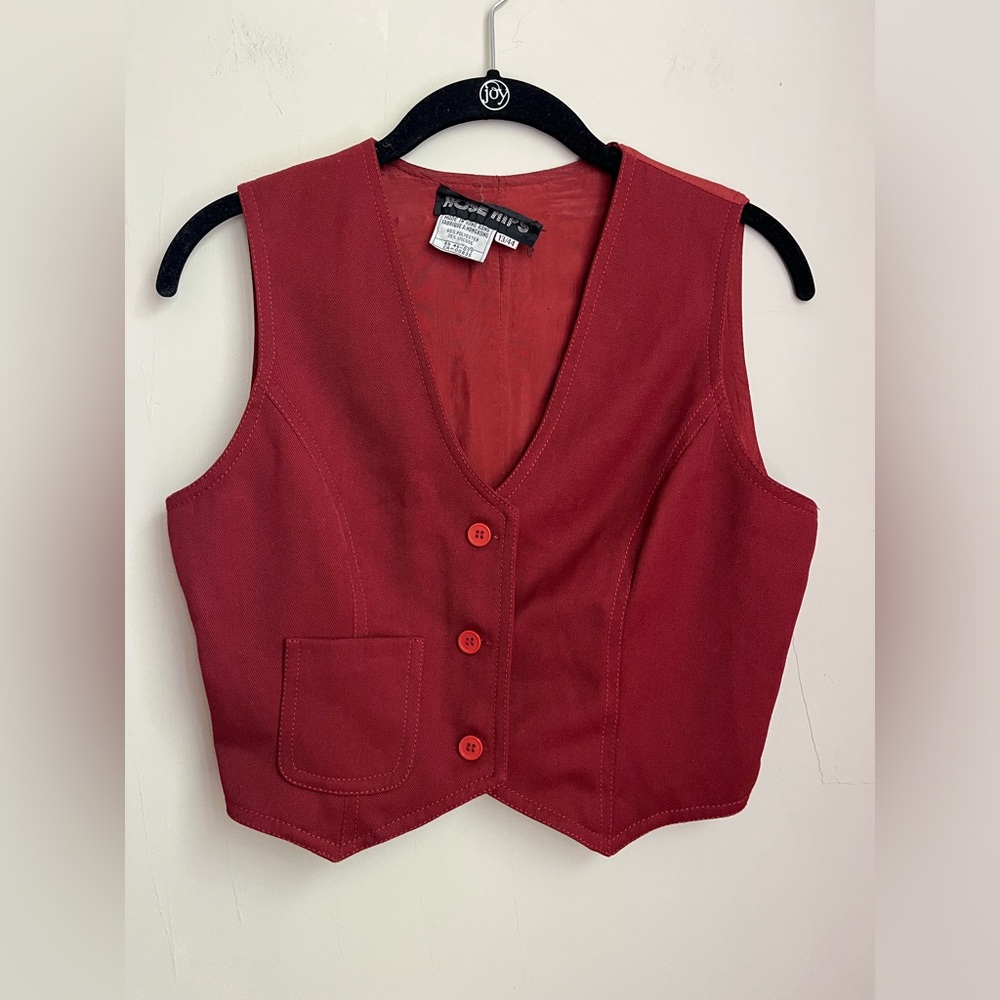 vintage 70s western cropped vest